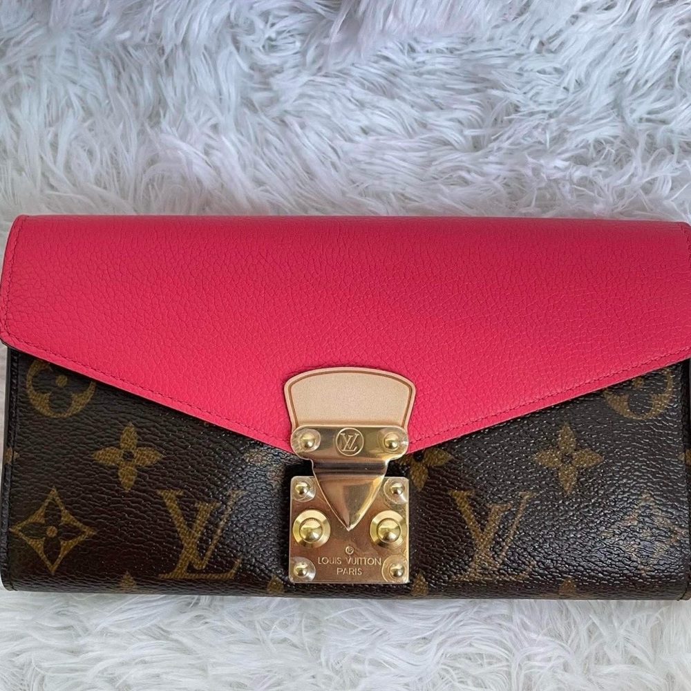 Louis Vuitton Pallas Pink Monogram Clutch-Wallet